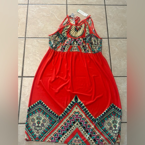 Boston Proper Dresses & Skirts - Colorful Dress with Geometric Patterns/ Nwt